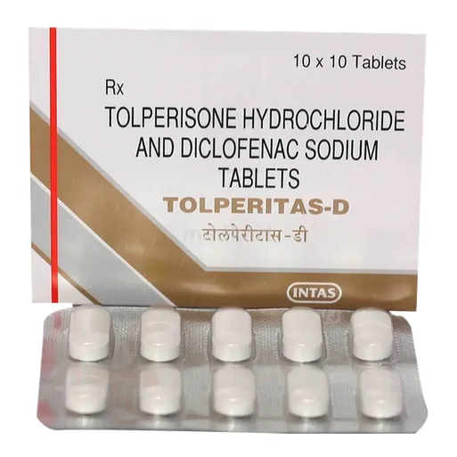 tolperitas d tablet 10's
